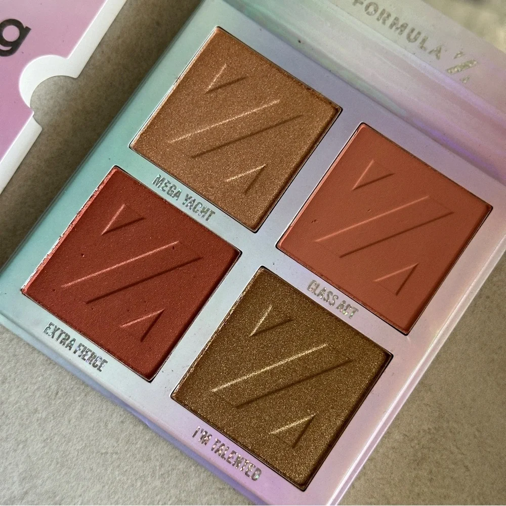 Formula Z Transforming Beauty Cheek Palette with Blush, Highlighter, and Bronzer